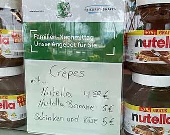 Schild Crepes